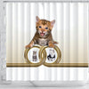 Bengal cat Print Shower Curtain-Free Shipping
