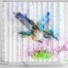 Bird Color Art Print Shower Curtains-Free Shipping