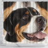 Greater Swiss Mountain Dog Print Shower Curtain-Free Shipping