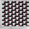 Cute Maltese Dog With Hearts Print Shower Curtains-Free Shipping
