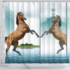 Lusitano Horse Print Shower Curtain-Free Shipping