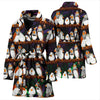 Zebra Finch Bird Pattern Print Women's Bath Robe-Free Shipping