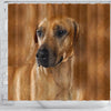Rhodesian Ridgeback Dog Print Shower Curtain-Free Shipping