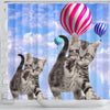American Shorthair Cat Print Shower Curtains-Free Shipping