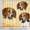 Cute American Foxhound Print Shower Curtains-Free Shipping