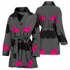 Scottish Terrier Print Women's Bath Robe-Free Shipping