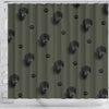 Curly-coated retriever Print Shower Curtain-Free Shipping