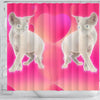 Devon Rex Cat Print Shower Curtain-Free Shipping