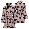 Boykin Spaniel Dog Floral Print Women's Bath Robe-Free Shipping