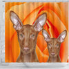 Pharaoh Hound Dog Print Shower Curtains-Free Shipping