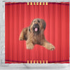 Briard Dog Print Shower Curtain-Free Shipping