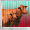 Beefmaster Cattle (Cow) Print Shower Curtain-Free Shipping