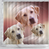 Amazing Labrador Retriever Print Shower Curtains-Free Shipping