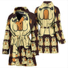 Bulldog Art Pattern Print Women's Bath Robe-Free Shipping