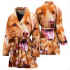 Nova Scotia Duck Tolling Retriever Dog In Lots Print Women's Bath Rob-Free Shipping