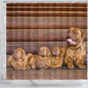 Bordeaux Mastiff Print Shower Curtains-Free Shipping