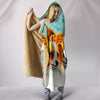 Papillon Dog Art Print Hooded Blanket