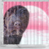 Bouvier des Flandres Puppy Print Shower Curtain-Free Shipping