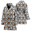American Staffordshire Terrier Dog Pattern Print Women's Bath Robe-Free Shipping