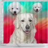 Kuvasz Dog Print Shower Curtain-Free Shipping