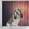 Cute Petit Basset Griffon Vendeen Print Shower Curtains-Free Shipping