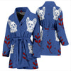 Yorkshire Terrier (Yorkie) Print Women's Bath Robe-Free Shipping