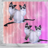 Snowshoe Cat Print Shower Curtains-Free Shipping