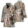 Greyhound Dog Print Women's Bath Robe-Free Shipping