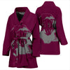 Cute Boston Terrier Dog Print Women's Bath Robe-Free Shipping