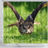 Flying Owl Bird Print Shower Curtains-Free Shipping