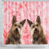 Berger Picard On Pink Print Shower Curtains-Free Shipping