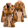 Amazing Quarter Horse Print Women's Bath Robe-Free Shipping