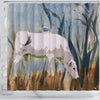 Chianina Cattle (Cow) Print Shower Curtain-Free Shipping