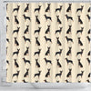 German Pinscher Dog Art Pattern Print Shower Curtains-Free Shipping