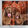 Sussex Spaniel On Brown Print Shower Curtains-Free Shipping