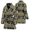 Amazing Rough Collie Dog Pattern Print Women's Bath Robe-Free Shipping