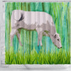 Chianina Cattle (Cow) Art Print Shower Curtain-Free Shipping