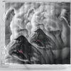 Lovely Bulldog Print Shower Curtains-Free Shipping