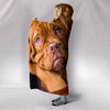 Dogue De Bordeaux Print Hooded Blanket