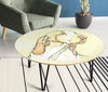 Bracco Italiano Dog Print Circular Coffee Table