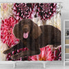 Cute American Water Spaniel Print Shower Curtains-Free Shipping