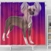 Chinese Crested Dog Print Shower Curtain-Free Shipping