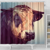 Cattle Vector Art Print Shower Curtains-Free Shipping