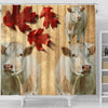 Charolais Cattle (Cow) Print Shower Curtain-Free Shipping