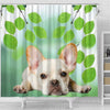 Lovely French Bulldog Print Shower Curtains-Free Shipping