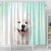 Lovely Samoyed dog Print Shower Curtain-Free Shipping