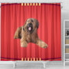 Briard Dog Print Shower Curtain-Free Shipping