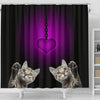 Dragon Li Cat Print Shower Curtain-Free Shipping