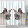 Tonkinese cat Print Shower Curtain-Free Shipping