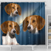 American Foxhound Print Shower Curtains-Free Shipping